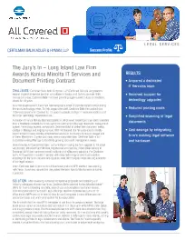 Legal Industry, Certilman, Balin, Adler, Hyman, case study, Konica-Minolta, Office Systems International