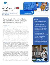 Coldwell Banker, Konica-Minolta, Office Systems International