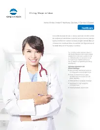 KM, Healthcare, Brochure, Konica-Minolta, Office Systems International
