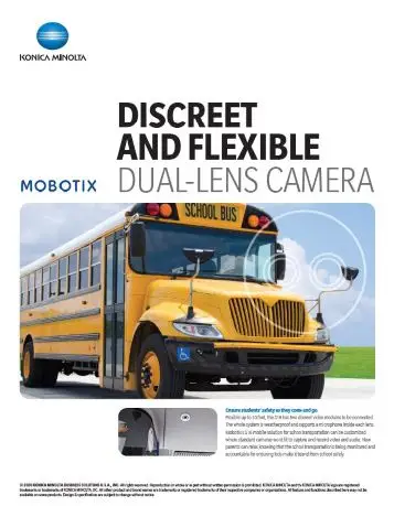 Mobotix, Dual Lens Camera, School Safety Solutions, Education, k-12, Konica Minolta, Office Systems International