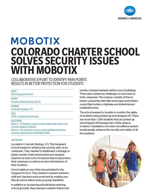 Mobotix, School Success Story, safety, education, students, children, Konica Minolta, Office Systems International